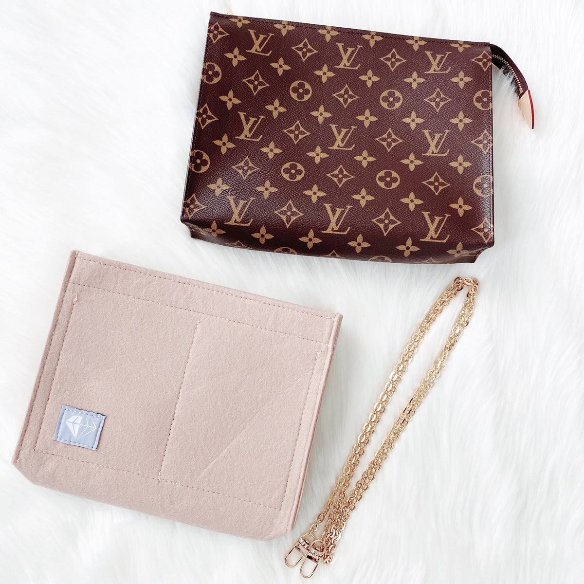 Louis Vuitton Toiletry 26 Zip Pouch in Monogram with Conversion