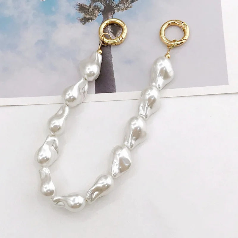 Pearls Chain Keychain Attachment For Handbag