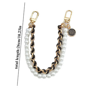 Pearls Chain Keychain Attachment For Handbag