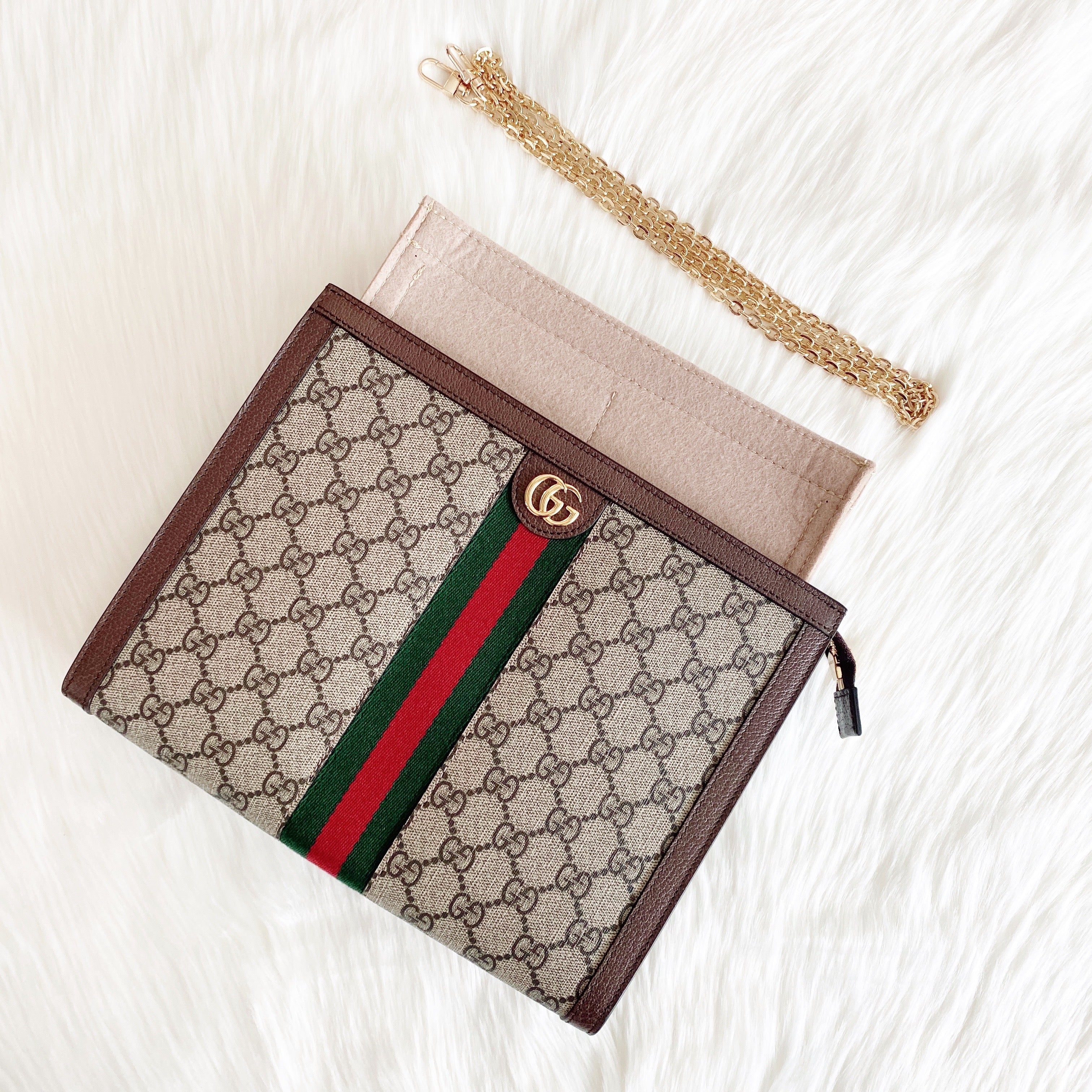 Unboxing Gucci Ophidia GG key pouch  Converting into A Small Crossbody Bag  